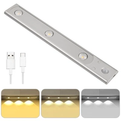 Lampe de Placard avec Détecteur de Mouvement 3 Couleurs Lampe Led Rechargeabl... - Photo 1/4