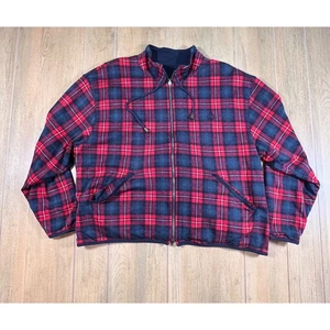 Vintage Liz&co reversible red plaid jacket. Size lg. - Picture 1 of 6