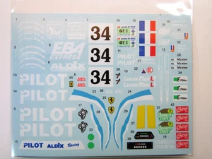 Decalpool 1/24 Scale Ferrari F40 Pilot Le Mans 1995 Decal Sheet DP327 - Picture 1 of 4