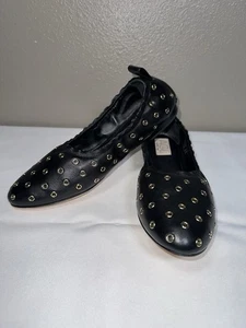 Neu ohne Etikett AGL Milly Ring schwarze Leder-Ballerinas Damenschuhe EUR 41/US 11 - Bild 1 von 14
