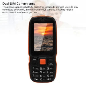­Big Key Phone 2.6in HD Screen 0.13MP Dual SIM Dual Standby 2G Mobile Phone With - Picture 1 of 18