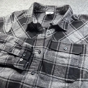 Duluth Trading Co Flannel Shirt Women Large Plaid Shacket Tunic Folklore Duster - Picture 1 of 9