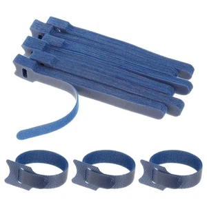 60Pcs 6" Reusable Cable Ties Adjustable Cable Management Ties Blue - Photo 1/7