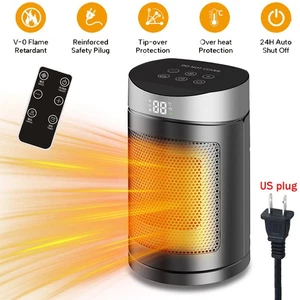 Portable Electric Space Heater Garage Hot Air Fan for Indoor Large Room Remote - Picture 1 of 13