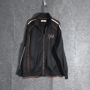 CAVI Tracksuit Jacket Mens Black Size XL Full Zip Sports Performance Solid Logo - Picture 1 of 13