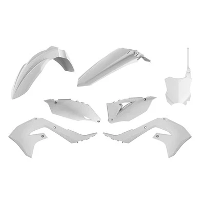 Verkleidungssatz Plastiksatz plastic kit passt Kawasaki Kxf 250 450 21-23 weiß - Bild 1 von 3