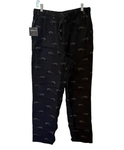 [NEU] Eddie Bauer Herren Gr. Medium dicke Baumwolle Pyjamahose Bärendesign - Navy - Bild 1 von 4