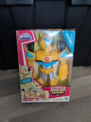 Transformers Rescue Bots Academy Mega Mighties Bumblebee 10-inch Figure. J4 - Image 1 of 4