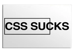 CSS saugt Programmierer Programmiersprache Spezialrahmen Cool Kühlschrankmagnet - Bild 1 von 7