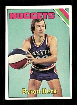 1975-76 Topps ABA Nuggets 258 Byron Beck VGEX well centered BXCP29 - Image 1 of 2
