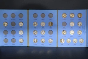 24 Washington 90% Silber Viertel Album ~ 1932-1945 - Bild 1 von 14