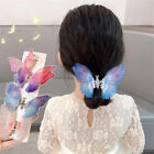 Moving Butterfly Barrette Double Layer Tulle Butterfly Hair Clip Kids Hairpi  XK
