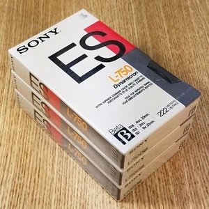 SONY L-750ESB Beta Video Tapes (3) New Old Stock VINTAGE  **BRAND NEW - SEALED** - Picture 1 of 1