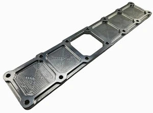 5.9L Billet Intake Manifold Plenum Top Plate Cover FOR RAM 12v Cummins Turbo 6BT - Picture 1 of 2