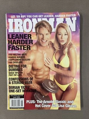 Ironman Bodybuilding Muscle Magazine / Dorian Yates + Arnold Classic / 06-02 - Image 1 of 4