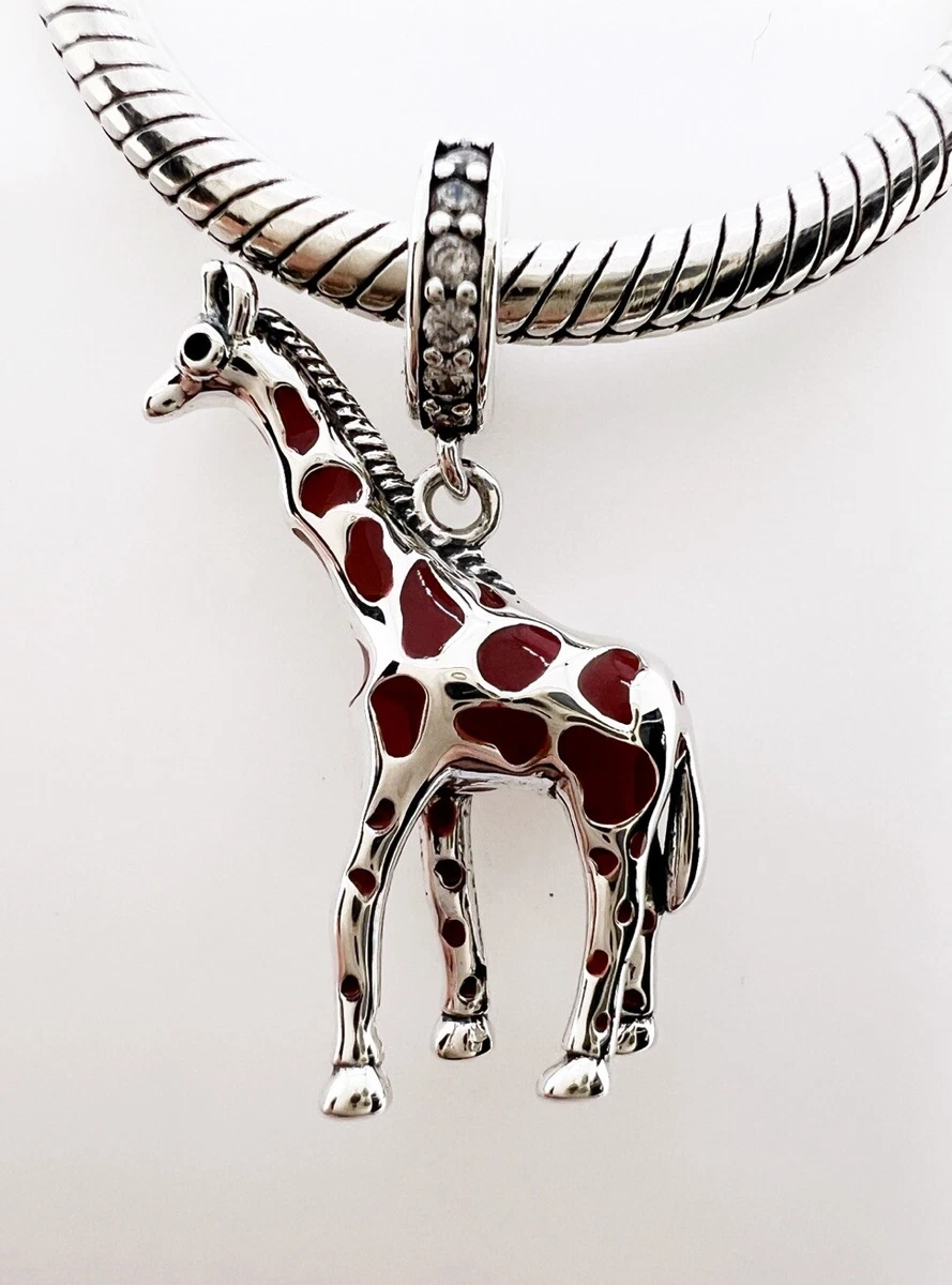 Walking Giraffe 3D Dangle Charm Bead - For Snake Chain Bracelets (Pandora, Chamilia Compatible) - View #5