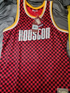 Camiseta deportiva XL de los Houston Rockets Swingman de Mitchell & Ness clásicos de madera dura de la NBA - Imagen 1 de 8