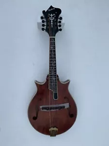 Hand Carved Two Point Mandolin, Solid Spruce Top,Solid Flame Maple Body - Picture 1 of 24
