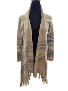 YA Los Angeles Tan Cardigan One Size Fits All - Picture 1 of 4