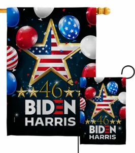 46 Biden Harris Jardín Bandera Americana Política Decorativa Regalo Estandarte - Imagen 1 de 19