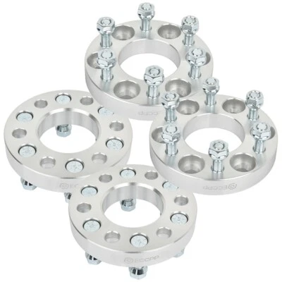 4Pcs 1" Wheel Spacers 1/2"x20 For 1991-2004 Dodge Dakota 1997-2003 Durango 6x4.5 - Image 1 of 4