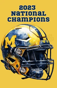 Michigan Wolverines National Championship Poster 11x17 Wolverines Fußball - Bild 1 von 2