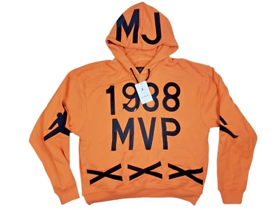 Jordan x Nina Chanel Abney Fleece Hoodie Alpha Orange Unisex Mens M FZ7514-806 - Image 1 of 4