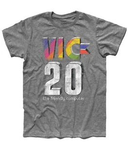 T-shirt uomo VIC 20 ANTICHIZZATO the friendly home computer vintage anni 80 - Imagen 1 de 8