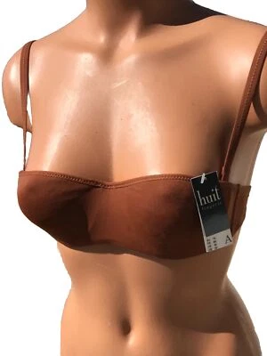 НИЖНЕЕ БЕЛЬЕ HUIT 8 🇫🇷LES ACTUELS 32A — МНОГОФУНКЦИОНАЛЬНЫЙ БЮСТГАЛЬТЕР, КАРАМЕЛЬ — полиамид, ВИНТАЖНОЕ, НОВОЕ - Изображение 1 из 4
