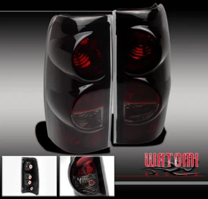 99-06 CHEVY SILVERADO/99-03 GMC SIERRA PICKUP TAIL BRAKE LIGHTS LAMP BLACK/SMOKE - Foto 1 di 1