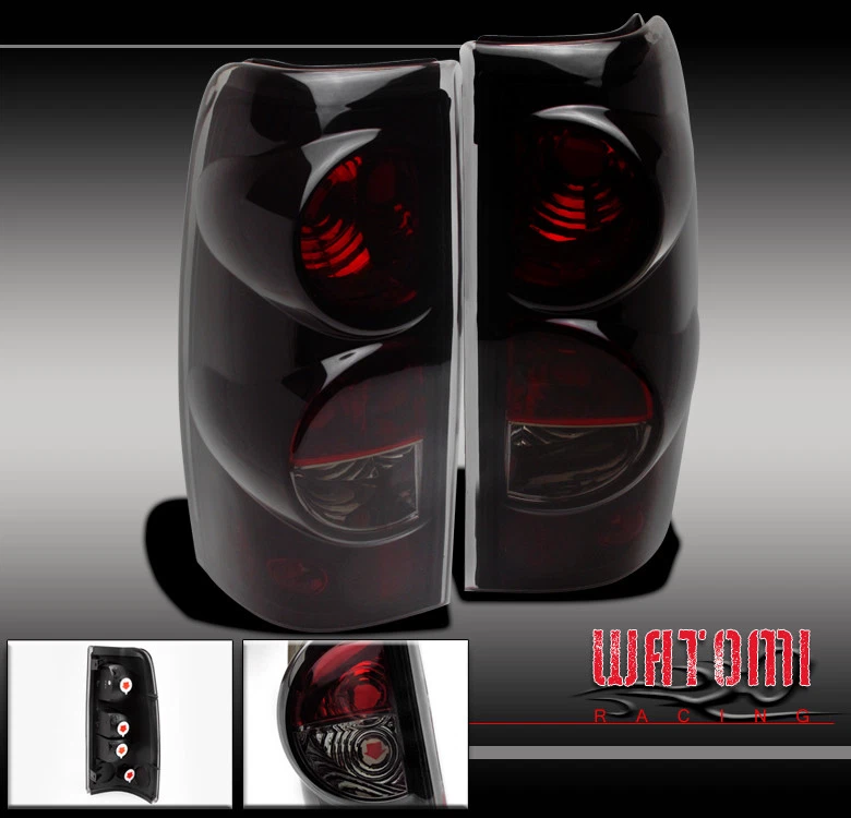 99-06 CHEVY SILVERADO/99-03 GMC SIERRA PICKUP TAIL BRAKE LIGHTS LAMP BLACK/SMOKE - Image 1 of 1