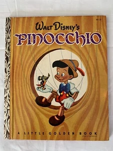 Vintage 1948 WALT DISNEYS PINOCCHIO Little Golden Book 3rd Printing Children’s - Bild 1 von 7