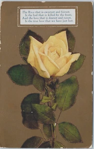 The Rose that is Sweetest and Fairest, Poem Postcard c1910 - Picture 1 of 2