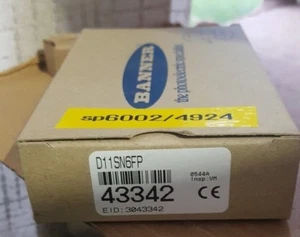 BANNER D11SN6FP FIBRE OPTIC SENSOR (BR2.6B7) - Picture 1 of 1