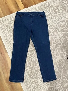 APPLESEED'S LADIES STRETCH DENIM COLOR PANTS-16-COTTON/SPANDEX-NWOT - Picture 1 of 4