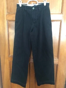 GAP Kids Easy Fit Flat Front Black Pants Size 10 Slim Uniform School - Picture 1 of 5