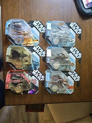 Star Wars 30º Aniversário MCQUARRIE CONCEPT Lote de 6 Incl. Revan, Han, Boba - Imagem 1 de 4