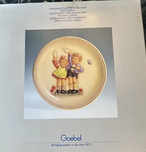 M.I. Hummel '85 3rd & Final Edition Anniversary 10" Plate "Auf Wiedersehen"#282  - Picture 1 of 8