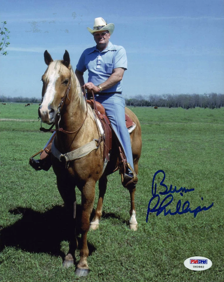 Bum Phillips SIGNED 8x10 Photo Luv Ya Blue Houston Oilers PSA/DNA AUTOGRAPHED - Image 1 of 1
