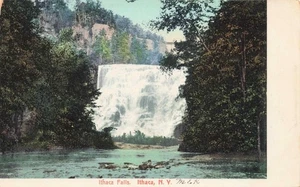 Ithaca Falls, Undivided Back Unposted New York Vintage PC - Picture 1 of 2