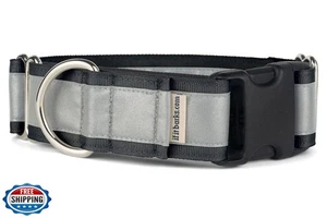 If It Barks - 1.5" Reflective Martingale Collar with Quick Snap Buckle for Do - Picture 1 of 5