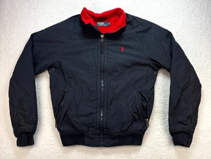 Polo Ralph Lauren × Vintage 90s Polo Fleece Lined Nylon Zip-up Jacket Size Small - Picture 1 of 13