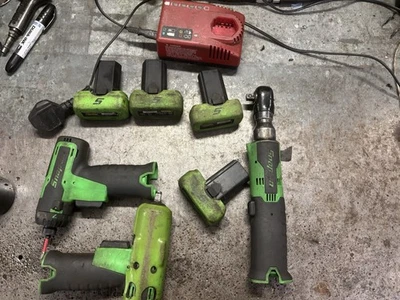 Snap On 3/8 Brushless Battery Impact Wrench And 1/4 Brushless Battery Rachet - Image 1 of 4
