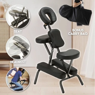 PORIYA Massage Chair Foldable Aluminium Chair Beauty Therapy Waxi Tattoo Chair - image 1 of 4