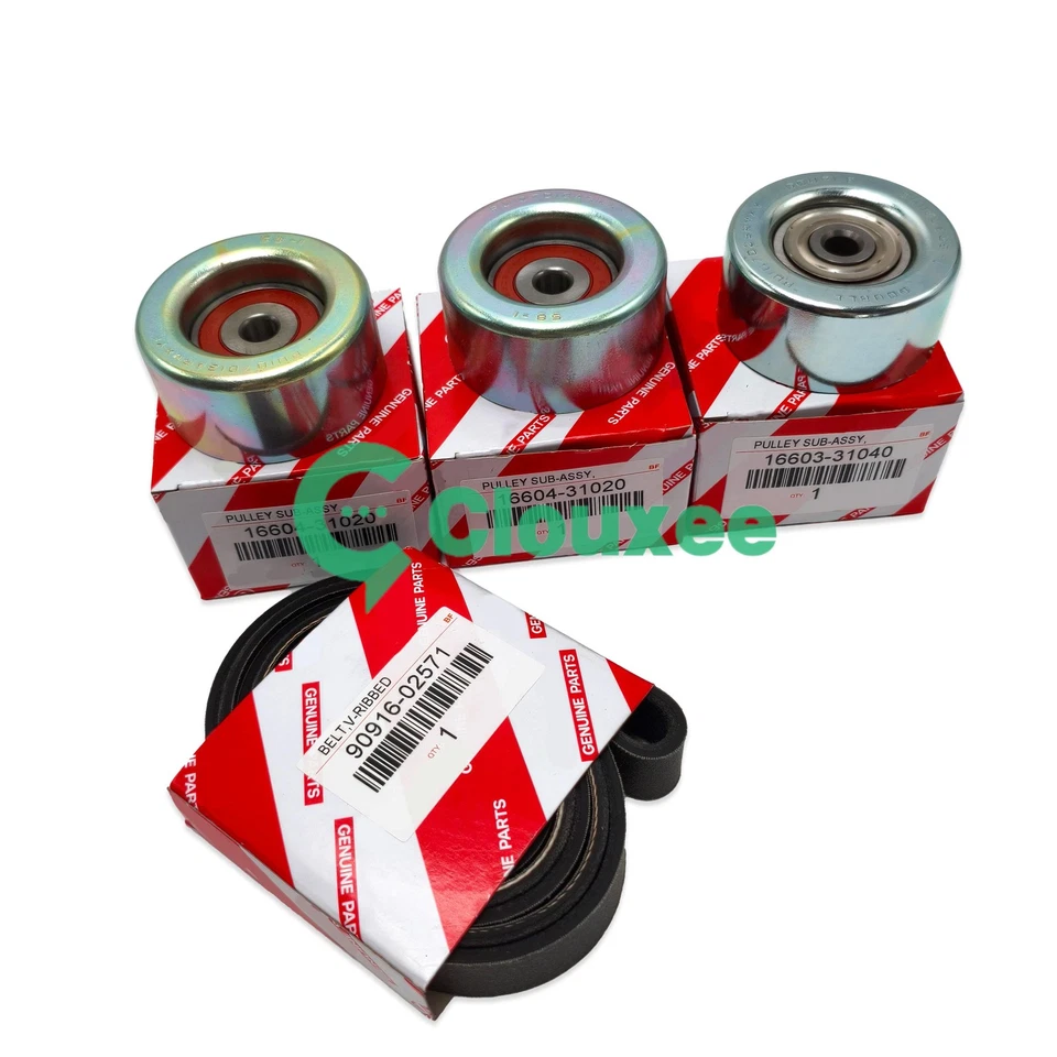 OEM Belt & Idler Pulley Kit USA For 2005-2014 Toyota Tacoma V6 4.0L 1GRFE Foto 1 de 4