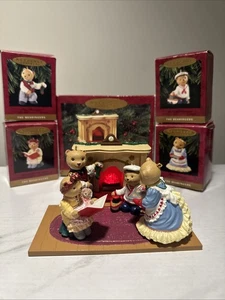 Hallmark Keepsake 1993 Christmas Ornament "The Bearingers" - Complete Set of 5 - Picture 1 of 10