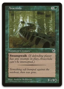 Anaconda (Flavor Text) (NM) Portal POR Magic MTG - Picture 1 of 2