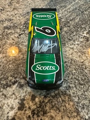 Autographed Mark Martin 1/24 Scotts Truck COA Motorsports Authentics - Image 1 of 4