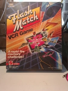 Rare Flash Match VCR Game 1986 by Mattel Games VHS Format - Picture 1 of 6