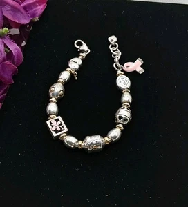 Brighton Power of Pink Brustkrebs Schwester, Mutter, Freundin Emaille Armband. ✨️ - Bild 1 von 5